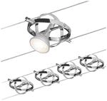 Paulmann Cardan Seilsystem 4fl. chrom matt/chrom