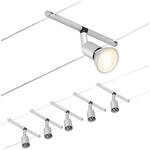 Paulmann Wire Salt Seilsystem, 5-flammig 5 m chrom