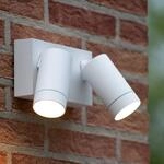 Au&szlig;enwandstrahler Taylor Sensor, 2-flammig wei&szlig;