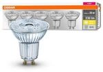 OSRAM LED-Reflektor GU10 2,6W 2.700K 230lm 36&deg; 5er