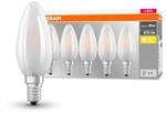 OSRAM LED-Kerzenlampe E14 4,2W 2.700K 470lm 5er