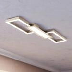 LED-Deckenlampe Monirote, nickel matt, L&auml;nge 78 cm, Alu, CCT