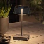 LED-Tischlampe Scilla mit USB, schwarz