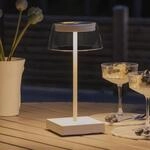 LED-Tischlampe Scilla mit USB, wei&szlig;