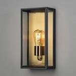 Au&szlig;enwandlampe Carpi, schwarz, Breite 20,5cm