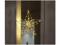 Konstsmide Christmas LED-Dekoleuchte Silberstern 37x36 cm silber