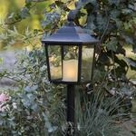 LED-Grablaterne Flame Lantern, H&ouml;he 52 cm