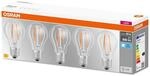OSRAM LED-Lampe E27 Base CL A 7W 4.000K klar 5er
