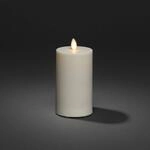 LED-Kerze IP44 cremewei&szlig; glatt H&ouml;he 18cm