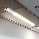 LED-Unterschrankleuchte Kniff silber, L&auml;nge 57,5 cm, 3.000 K