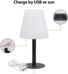 LED-Solartischleuchte OSL-50012 Akku und USB-Kabel