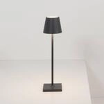 Zafferano Poldina micro Akkulampe, IP65 schwarz