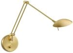 Dimmbare LED-Wandlampe Ninja in mattem Messing