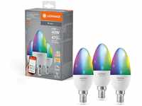 LEDVANCE SMART+ LED, Kerze, E14, 4,9 W, CCT, RGB, WiFi, 3er