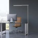LED-B&uuml;ro-Stehleuchte MAULjet, silberfarben, H&ouml;he 195 cm