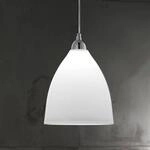Glas-H&auml;ngeleuchte PROVENZA 20 cm wei&szlig;