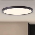 LED-Deckenlampe Tuco, schwarz, &Oslash; 25 cm