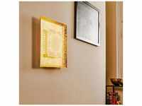 Eco-Light LED-Wandleuchte Window, 39x39 cm, gold