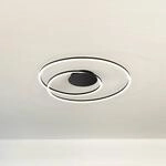 LED-Deckenlampe HOLY, schwarz, &Oslash; 68 cm, Fernbedienung, CCT