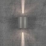 LED-Au&szlig;enwandleuchte Canto 2, 10 cm, grau