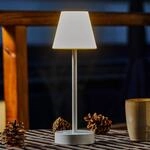Newgarden Lola Slim LED-Tischlampe Akku, wei&szlig;
