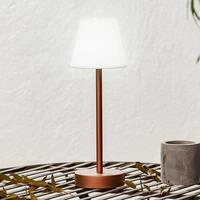 Newgarden Lola Slim LED-Tischlampe Akku, ros&eacute;gold