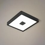 LED-Au&szlig;endeckenleuchte Iphias 2, 21x21 cm, schwarz