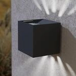 LED-Wandleuchte Calpino 2, schwarz