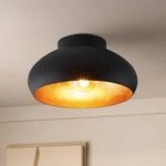 EGLO Mogano 2 Deckenleuchte, &Oslash;28cm, schwarz/gold