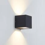 Lucande LED-Au&szlig;enwandleuchte Merjem, 12 cm, up/down, IP54