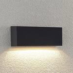 Lindby LED-Au&szlig;enwandleuchte Jarte, 24 cm, down, grau, IP65