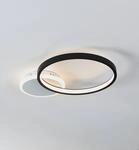 LED-Deckenlampe Gafares, schwarz Alu 41 cm Fernbedienung CCT
