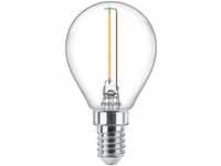 Philips LED Classic Tropfenlampe E14 P45 1,4W klar