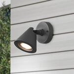 Au&szlig;enwandleuchte Kaveri aus Aluminium, anthrazit
