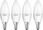OSRAM LED-Kerze E14 Base Retro 4,9W 4er 4.000K