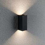 Paulmann Flame Au&szlig;enwandlampe 2fl 15,5cm anthrazit