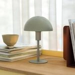 Tischleuchte Ellen Mini aus Metall, staubgr&uuml;n
