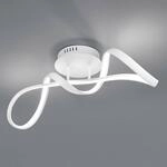 LED-Deckenleuchte Perugia mit Switch-Dimmer, wei&szlig;