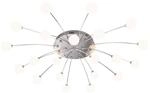 LED-Deckenlampe Bullet, 21-flammig, nickel/wei&szlig;