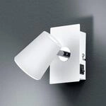 Wei&szlig;er LED-Wandspot Narcos mit schwenkbarem Kopf