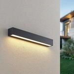 Lucande LED-Wandleuchte Lengo, 50cm, anthrazit, down, 3.000K