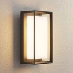 Arcchio LED-Au&szlig;enwandleuchte Ismera, anthrazit/opal, IP65