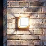 LED-Au&szlig;enwandleuchte Cubic, Aluminium, W&uuml;rfelform