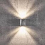 LED-Au&szlig;enwandlampe Canto Kubi 2, 10 cm, galvanisiert