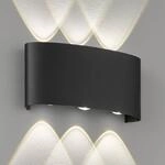 LED-Au&szlig;enwandleuchte Berlin, sechsflammig