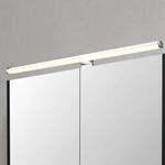 LED-Wandleuchte Lino, chrom/wei&szlig;