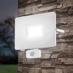 LED-Au&szlig;enstrahler Faedo 3 mit Sensor, wei&szlig;, 50W