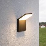 Lucande LED-Au&szlig;enwandleuchte Nevio, 17 cm, anthrazit, Alu