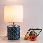 Pauleen Glowing Midnight Tischlampe wei&szlig;/blau