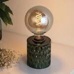 Pauleen Crystal Magic Tischleuchte aus gr&uuml;nem Glas